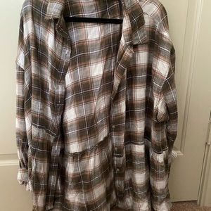 American Eagle babydoll button down flannel
